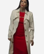 Gala Land of Women White Trench Coat