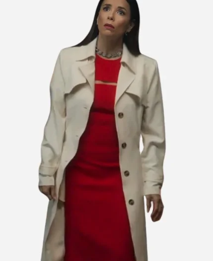 Gala Land of Women White Trench Coat