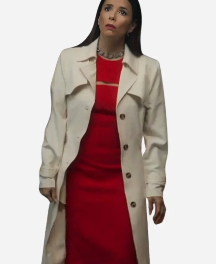 Gala Land of Women White Trench Coat