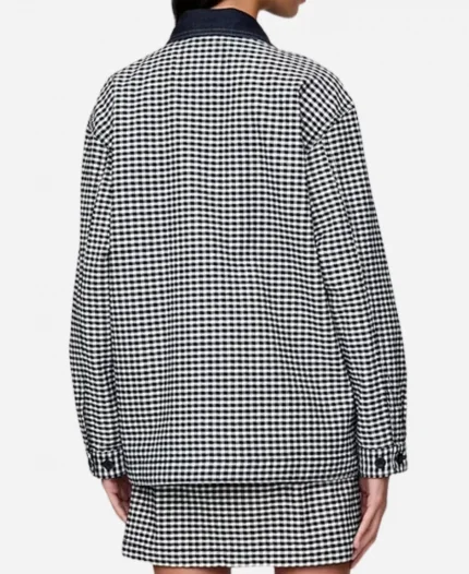 Gap × DÔEN Gingham Black And White Denim Jacket