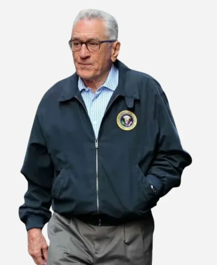 George Mullen Tv Series Zero Day 2025 Robert De Niro Blue Bomber Jacket