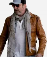 Gerard Butler In the Hand of Dante Brown Leather Jacket