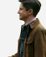 Grady The Waterfront SO1 2025 Topher Grace Brown Cotton Jacket