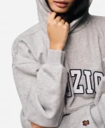 Guizio Pullover Oversized Grey Hoodie For Sale
