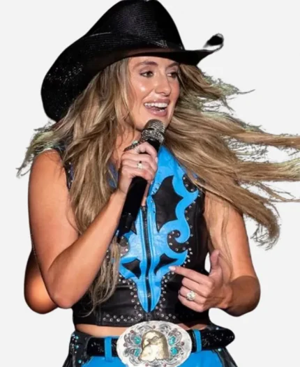 Gulf Coast Jam 2025 Lainey Wilson Leather Vest