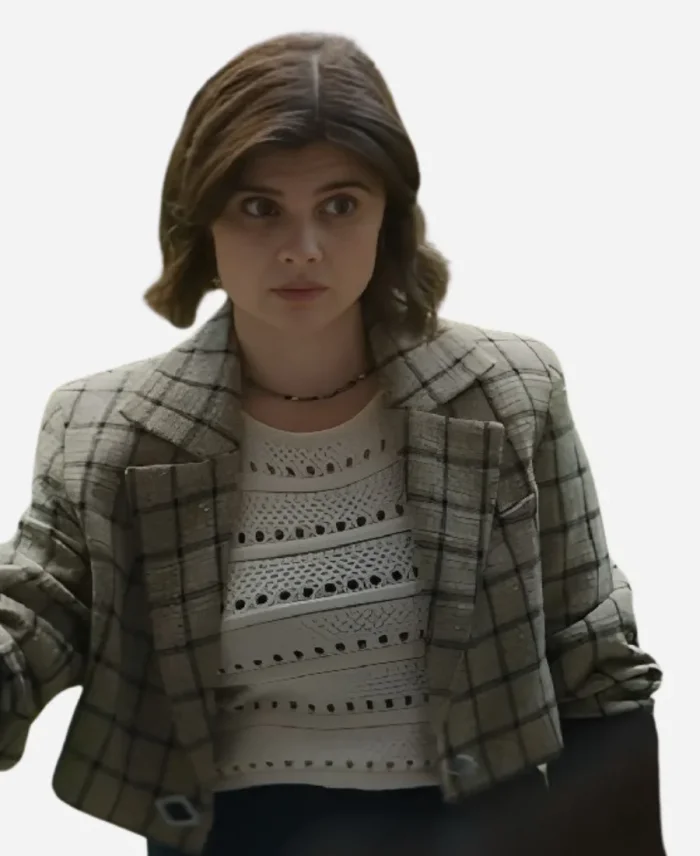 Gwyneth Keyworth TV-Series Death Valley Season 01 DS Janie Mallowan Plaid Blazer