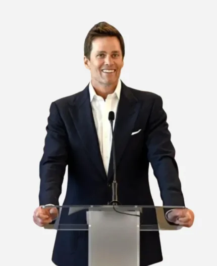 Hall Of Excellence Press Conference 2025 Tom Brady Black Blazer