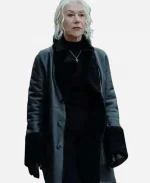 Helen Mirren MobLand Shearling Leather Coat