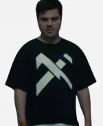 Hell Motel S01 Atticus Mitchell White Cross Front T-Shirt