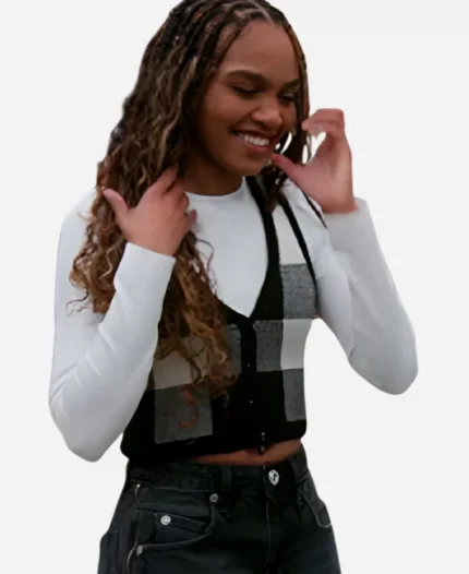 House Of Payne S14 China Anne McClain Plaid Sweater Vest