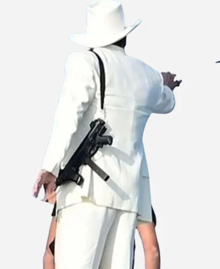 In the Hand of Dante Movie 2025 Jason Momoa White Suit