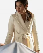 Inga Schlingmann Watson 2025 Dr. Sasha Lubbock White Wool Coat