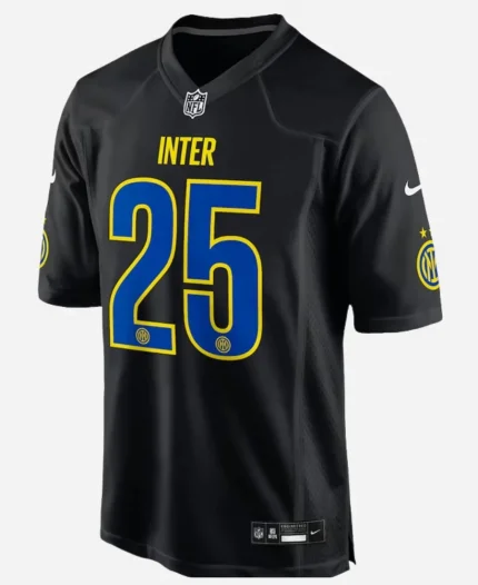 Inter Milan Nike 2025 Soccer x NFL Game Black Jersey