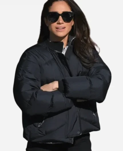 Invictus Games 2025 Meghan Markle Black Puffer Jacket