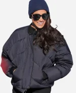 Invictus Games 2025 Meghan Markle Puffer Black Jacket