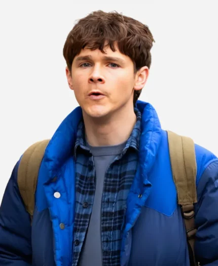 Jack Alcott TV Series Dexter Resurrection Harrison Morgan Blue Puffer Jacket