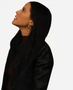 Jackie Tohn Nobody Wants This 2024 Leather Black Jacket