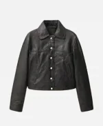 Jackie Tohn Nobody Wants This 2024 Leather Black Jacket For Sale