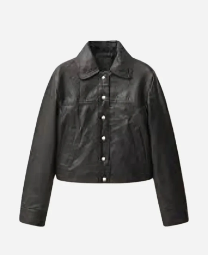 Jackie Tohn Nobody Wants This 2024 Leather Black Jacket For Sale