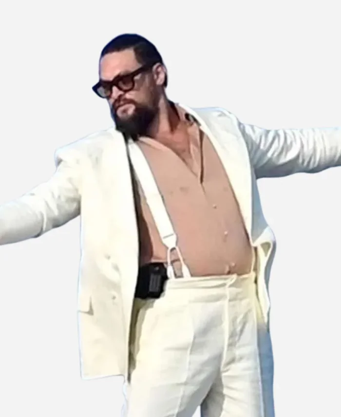 Jason Momoa In the Hand of Dante 2025 White Suit