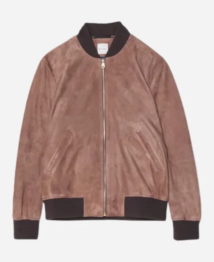 Jason Ralph 2025 Brown Leather Bomber Jacket