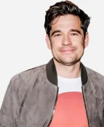 Jason Ralph American Actor Brown Suede Leather Jacket