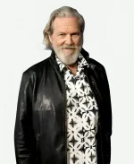 Jeff Bridges Tron Ares 2025 Kevin Flynn Black Leather Jacket