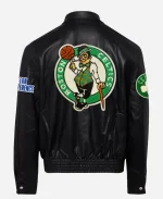 Jeff Hamilton NBA Boston Celtics Black Leather Jacket