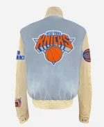 Jeff Hamilton NBA New York Knicks Wool And Leather Varsity Jacket