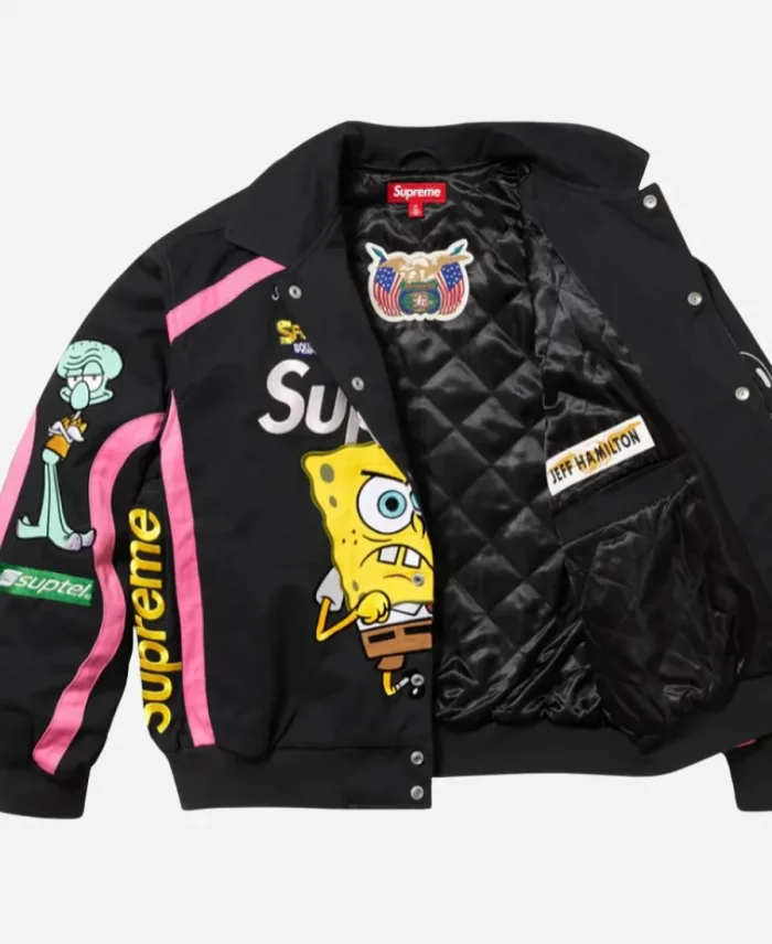 Jeff Hamilton Supreme Spongebob Squarepants Racing Jacket