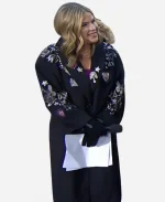 Jenna Bush Hager The Today Show 2025 Black Embroidered Coat