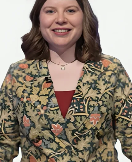Jeopardy Masters S03 Adriana Harmeyer Green Floral Blazer