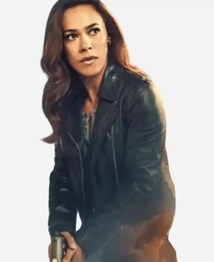 Jessica Camacho Countdown 2025 Amber Oliveras Black Moto Leather Jacket