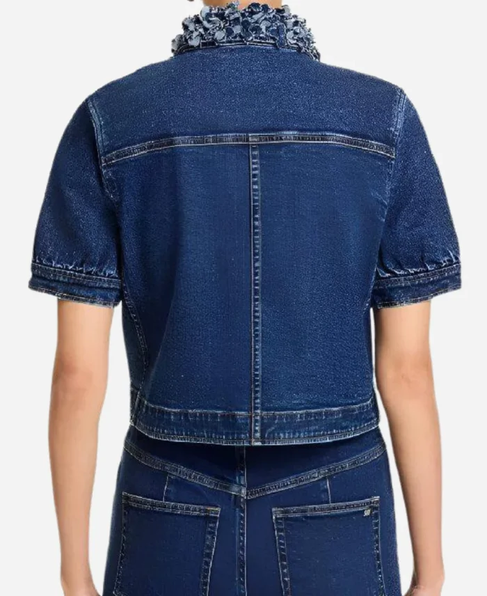Joy Behar The View Short Sleeve Denim Jacket
