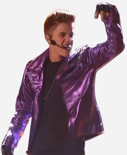 Justin Bieber And Boys Show Leather Jacket