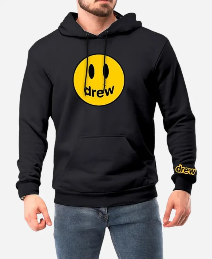 Justin Bieber Drew Pullover Black Hoodie