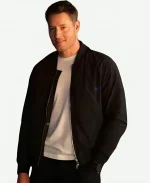 Justin Hartley TV Series Tracker 2025 Colter Shaw Black Bomber Jacket