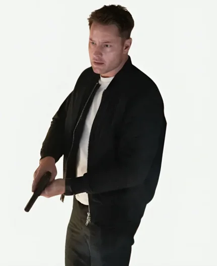 Justin Hartley Tracker S02 Black Bomber Jacket