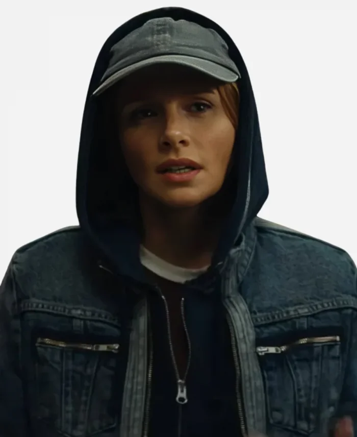 Kat Movie Deep Cover 2025 Bryce Dallas Howard Blue Denim Jacket