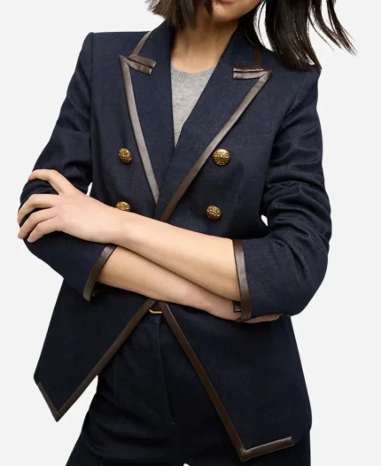 Kat Richardson Beyond the Gates 2025 Colby Muhammad Black Blazer Coat