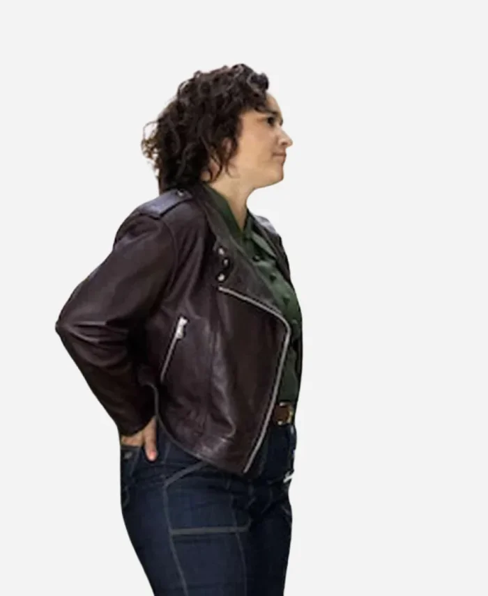 Keisha Castle-Hughes Tv Series FBI Most Wanted Season 06 Hana Gibson Leather Burgundy Jacket