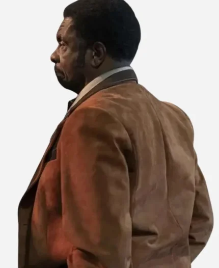 Keith David Duster 2025 Ezra Brown Suede Leather Blazer