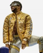 Kevin Knight AEW 2025 Golden Puffer Jacket