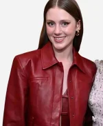 Khiyla Aynne Happy Face 2025 Leather Jacket