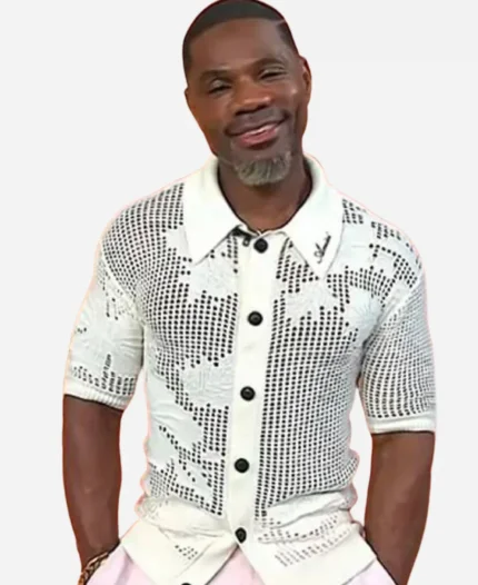 Kirk Franklin 2025 The Today Show Floral Mesh Shirt