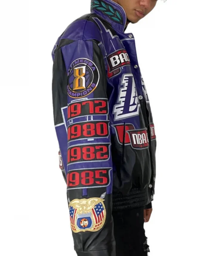 Kobe Bryant NBA Championship Leather Jacket For Sale