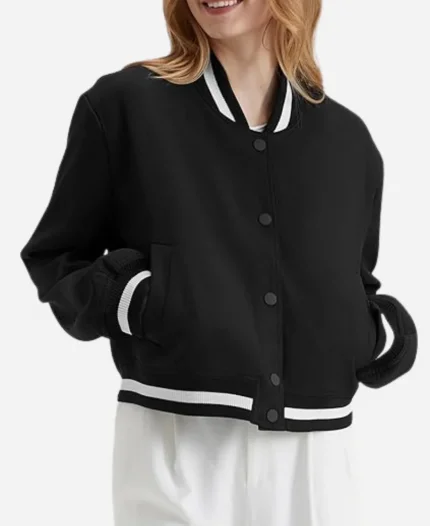 Kristen Bell TV Series Nobody Wants This Season 1 Joanne Black Bomber Jacket