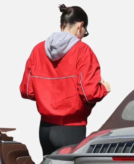 LA Beverly Hills Kendall Jenner Street Style 2025 Red Jacket