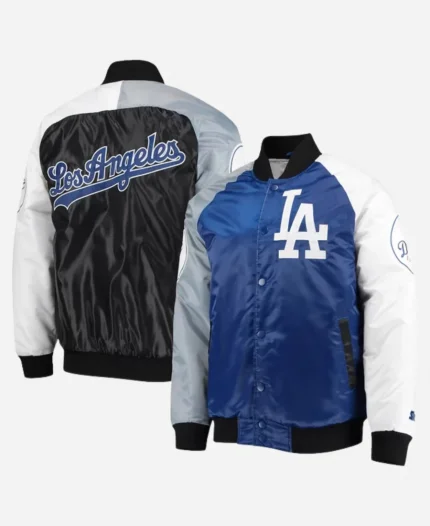 LA Dodgers Satin Tri-Color Jacket
