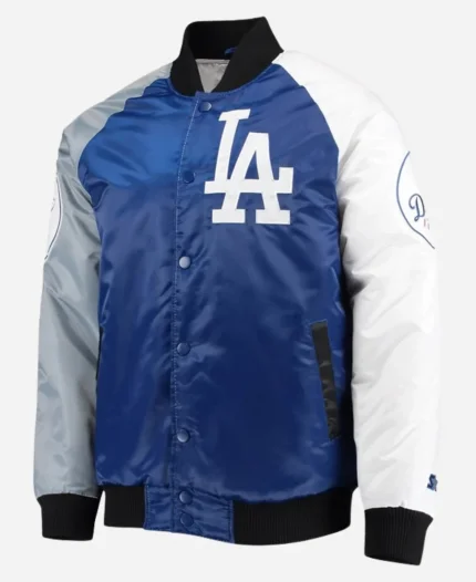 LA Dodgers Tri-Color Satin Jacket